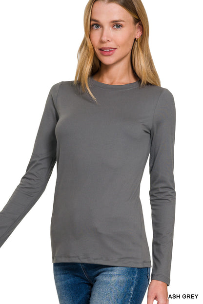 Not So Basic Long Sleeve Butter Top