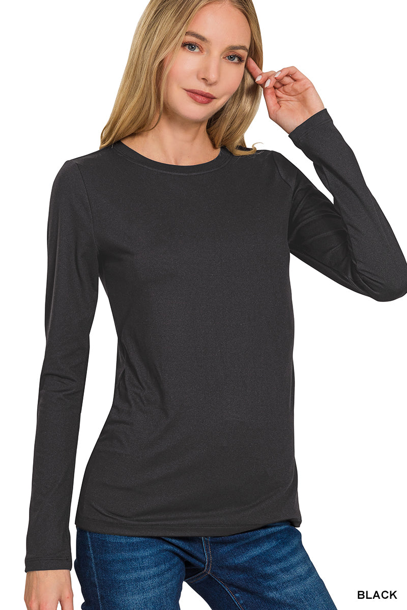 Not So Basic Long Sleeve Butter Top