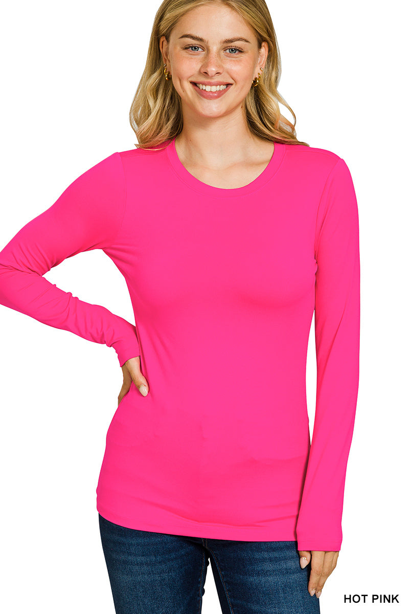 Not So Basic Long Sleeve Butter Top