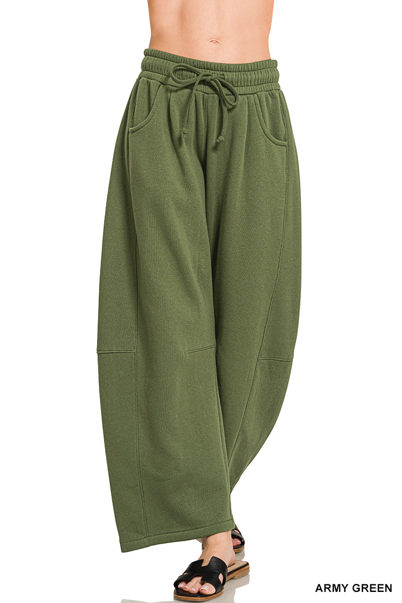 Fleece Barrel Sweatpants