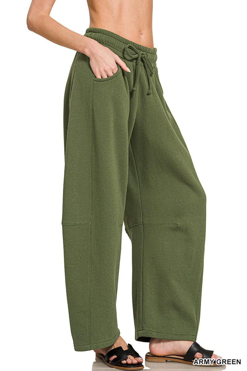 Fleece Barrel Sweatpants