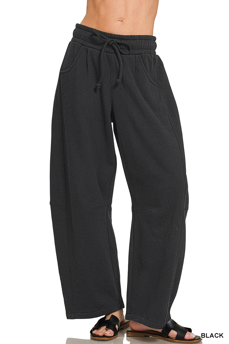 Fleece Barrel Sweatpants