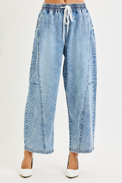 Risen Elastic Band Slouchy Barrel