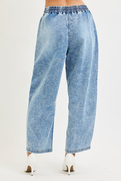 Risen Elastic Band Slouchy Barrel