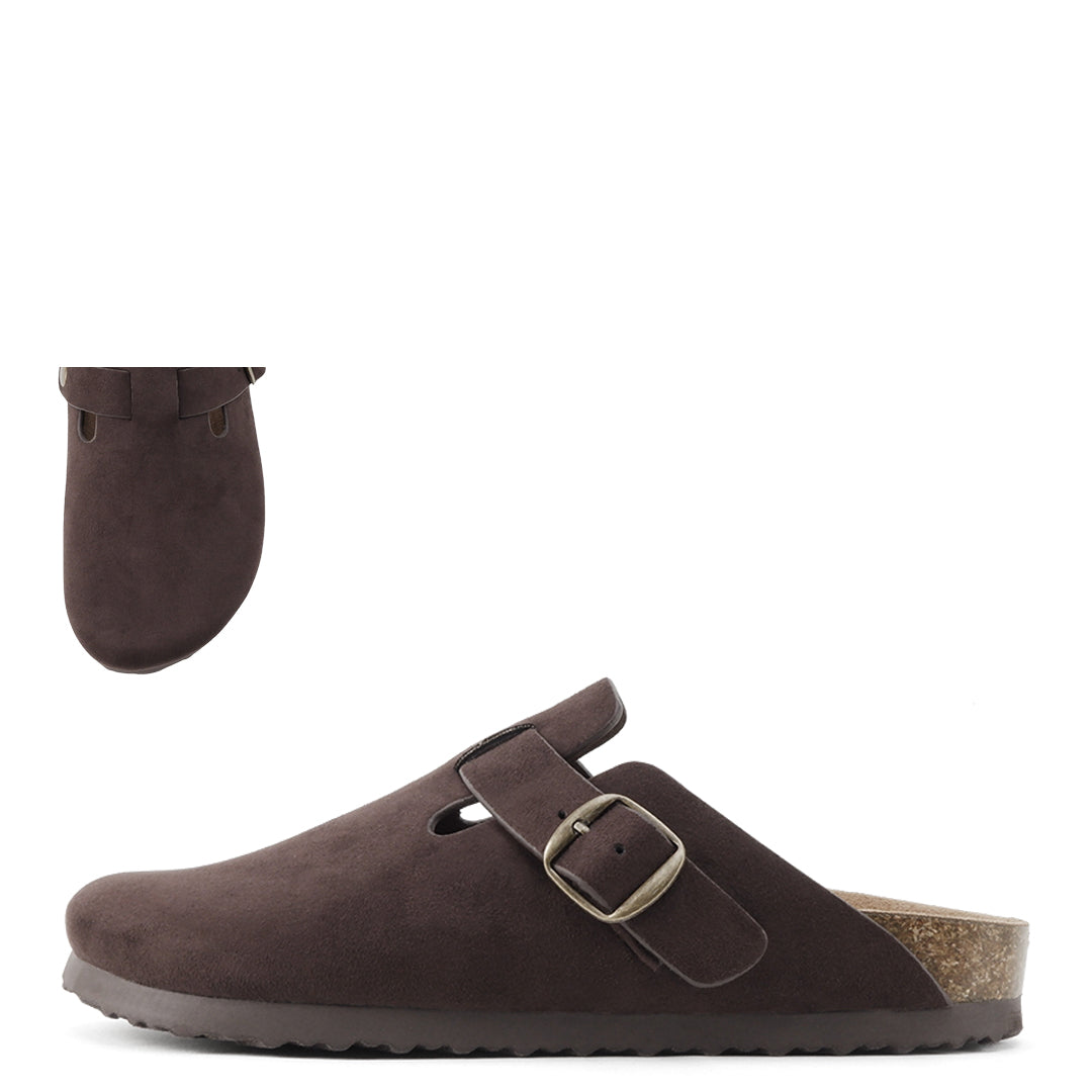 Suede Brown Soda Clog