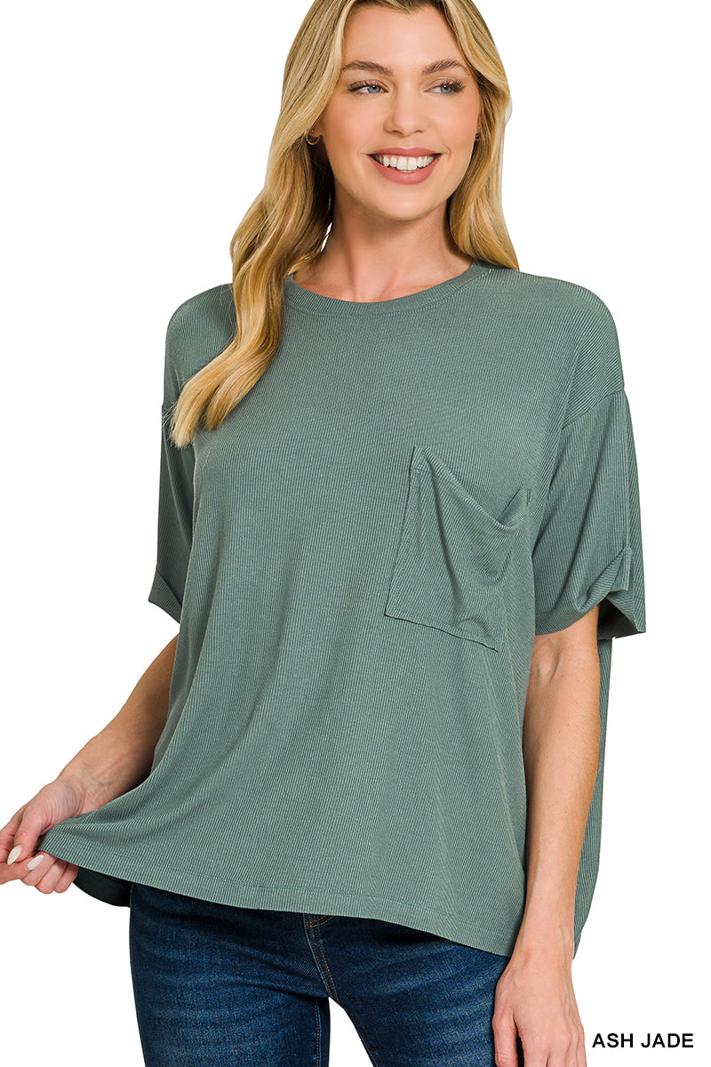 Relaxed Ribbed Tee