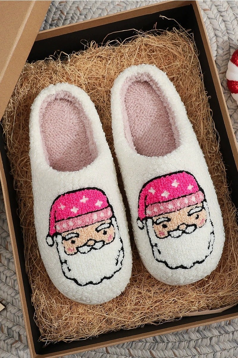 Plush Holiday Slippers