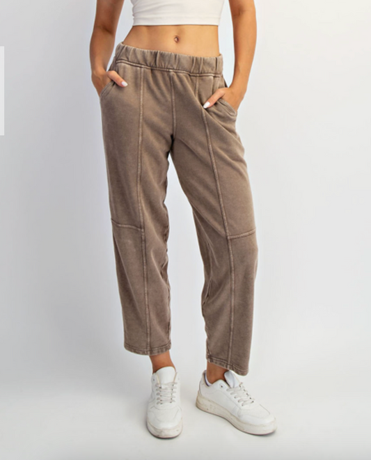 Mineral Washed Cocoon Pant
