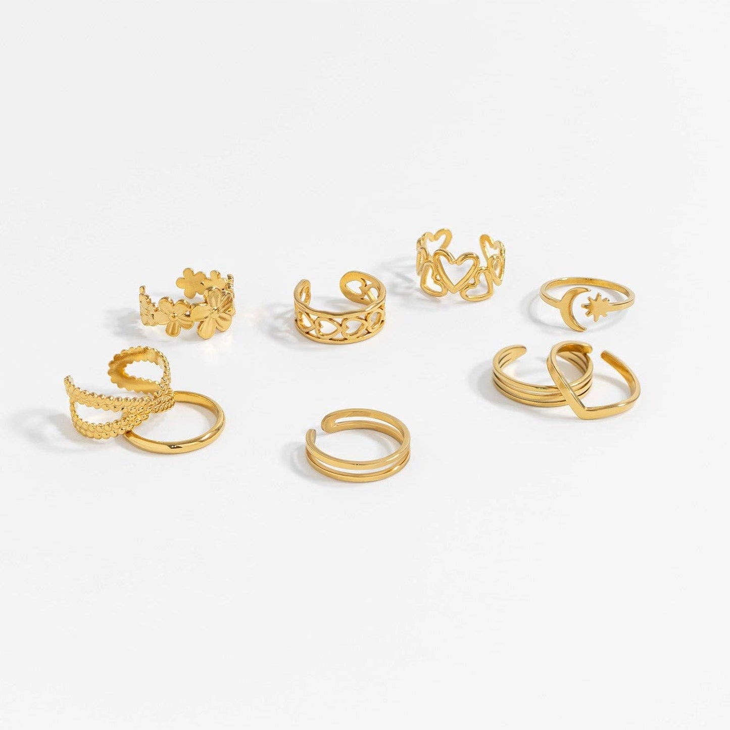 18K Gold Stainless Steel Point Toe Ring