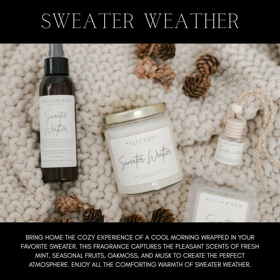 SWEATER WEATHER | FALL | 8 OZ CANDLE: 8 OUNCE