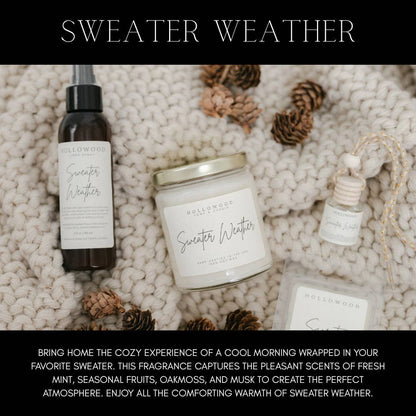 SWEATER WEATHER | FALL | 8 OZ CANDLE: 8 OUNCE