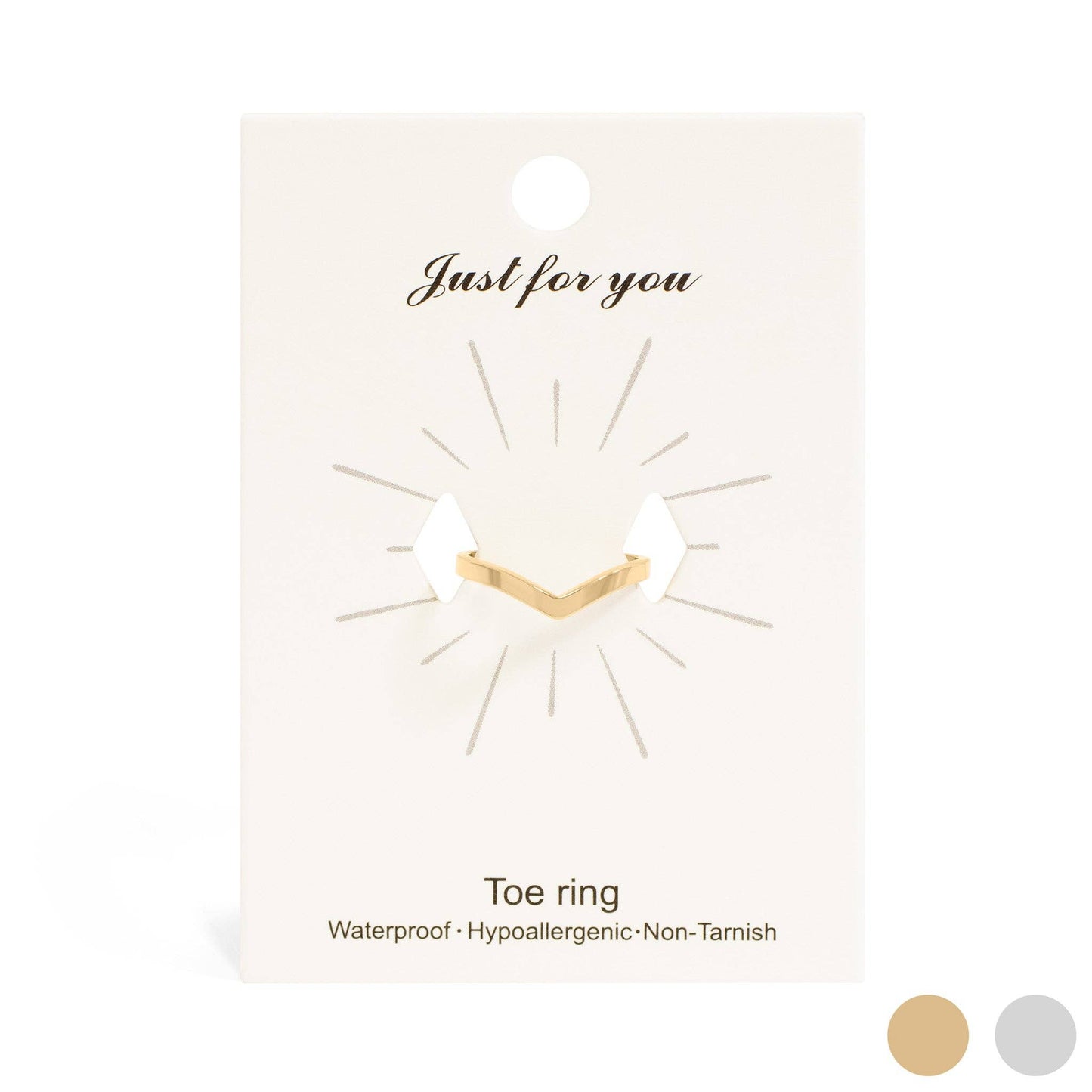 18K Gold Stainless Steel Point Toe Ring