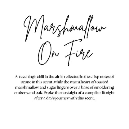 MARSHMALLOW ON FIRE | FALL CANDLE | 100% SOY WAX | 8 OZ