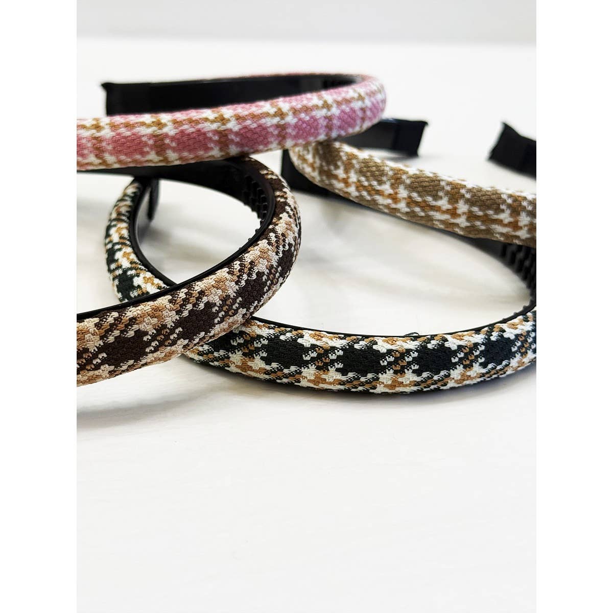 Preppy Checker Padded Fashion Headband