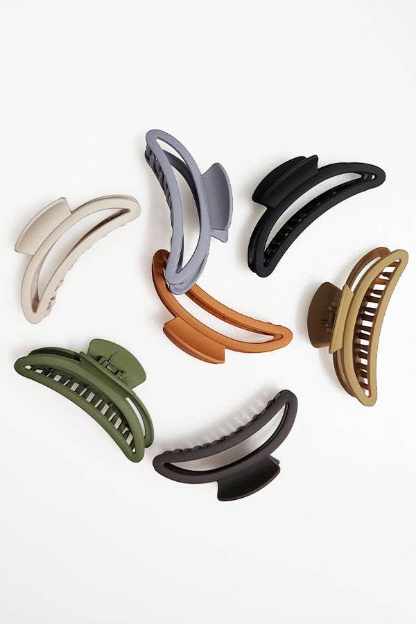 Matte Color Hair Claw Clip