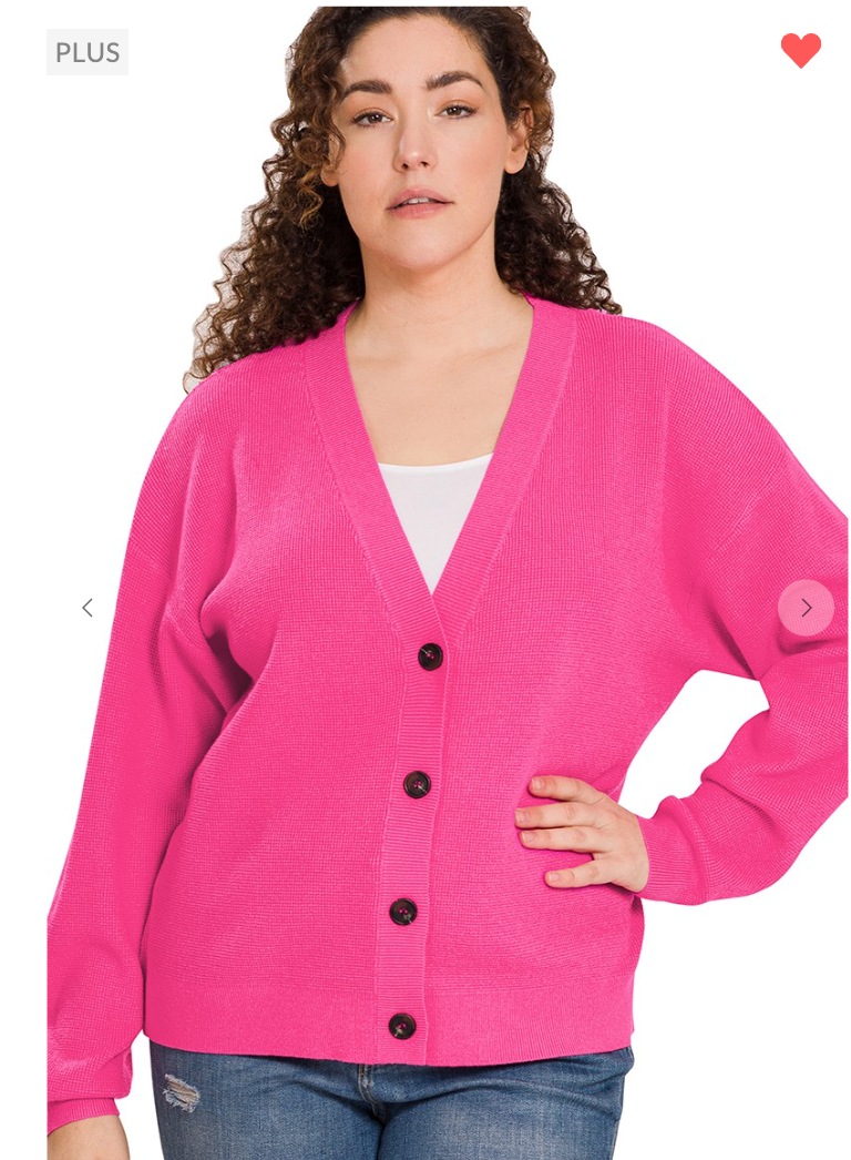 Fuschia hotsell cardigan sweater