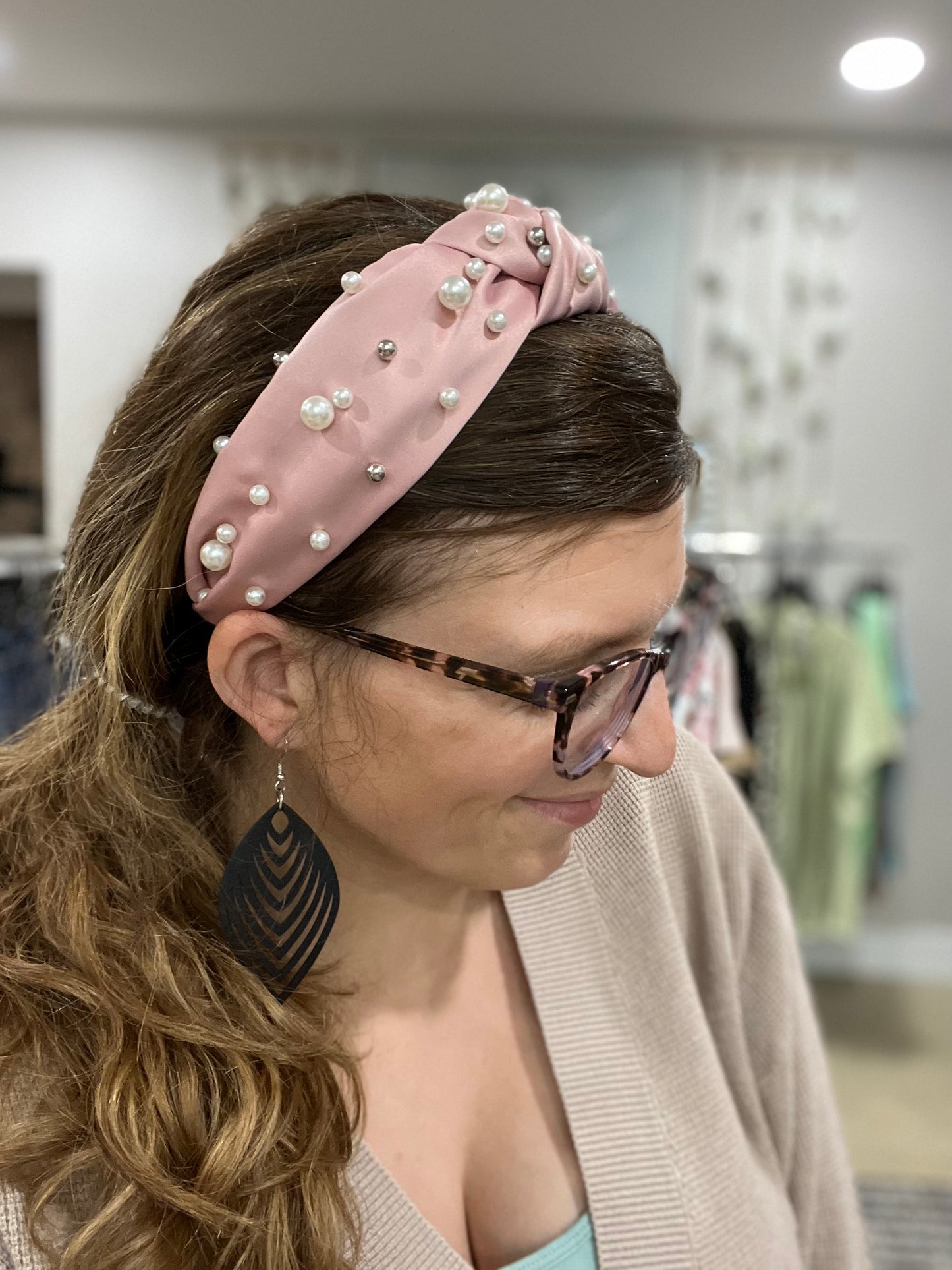 Mauve Pearl Headband